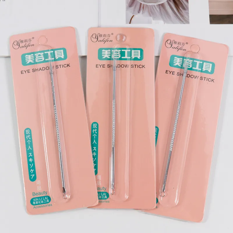 Stainless Steel Double-Ended Comedone Extractor – Dual-Head Blackhead & Pimple Removal Tool, Acne Popping Lance with Loop for Blemish Extraction